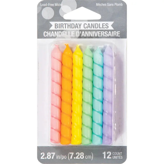 BIRTHDAY CANDLE BLISTER 12CT