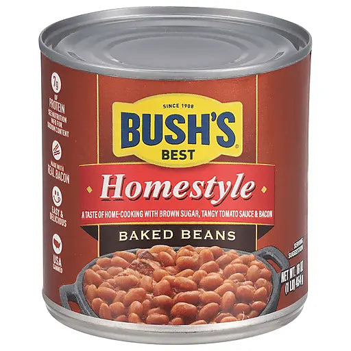 BUSH BAKED BEANS HOME STYLE 6/16 OZ