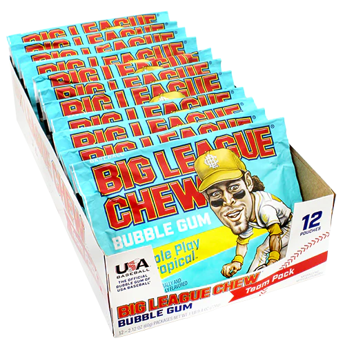 BIG LEAGUE CHEW TROPICAL 12CT