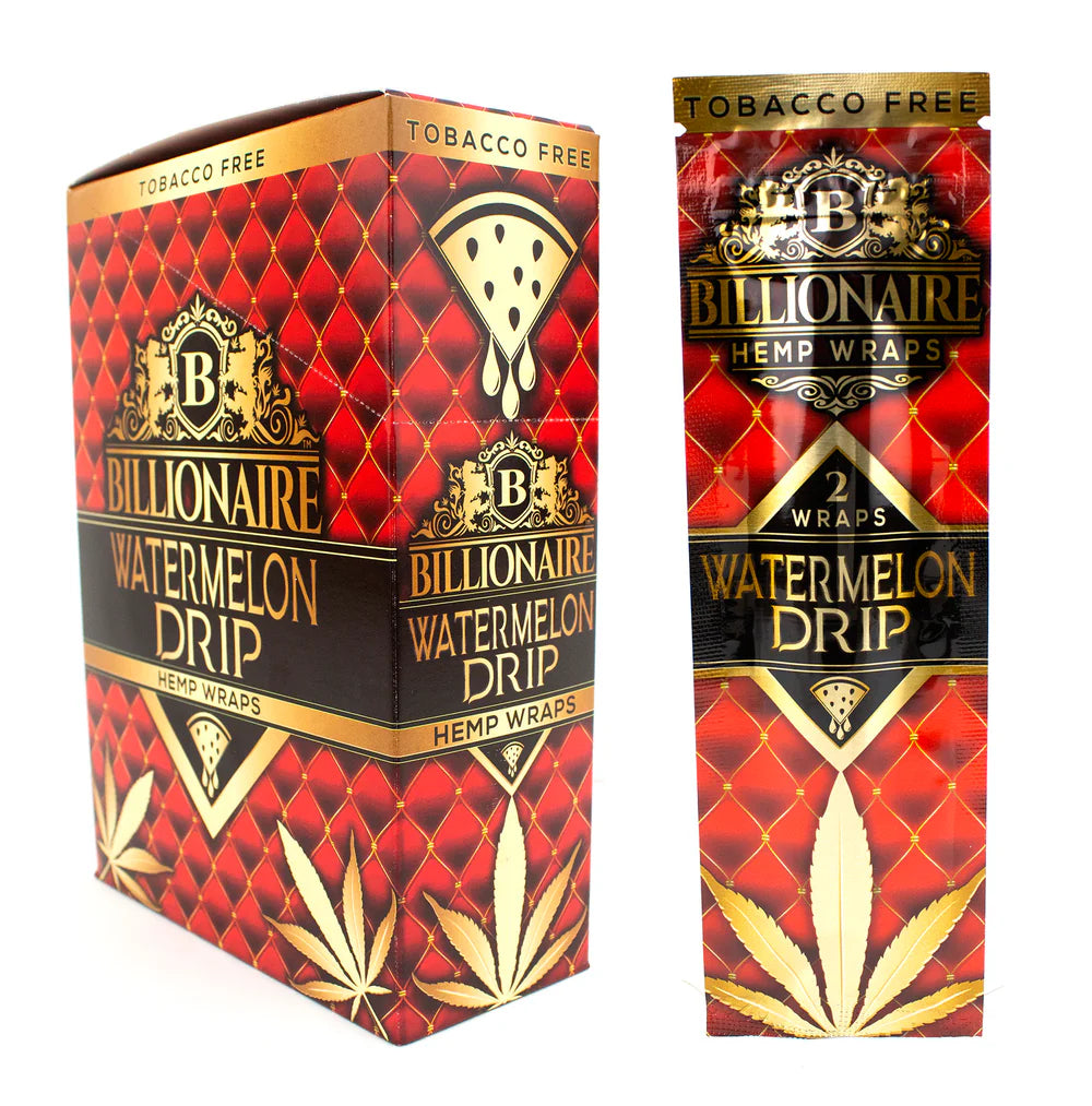 BILLIONAIRE HEMP WRAPS WATERMELON 25/2PKS