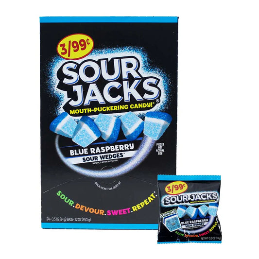 SOUR JACKS 3/99 BLUE RASP 24CT