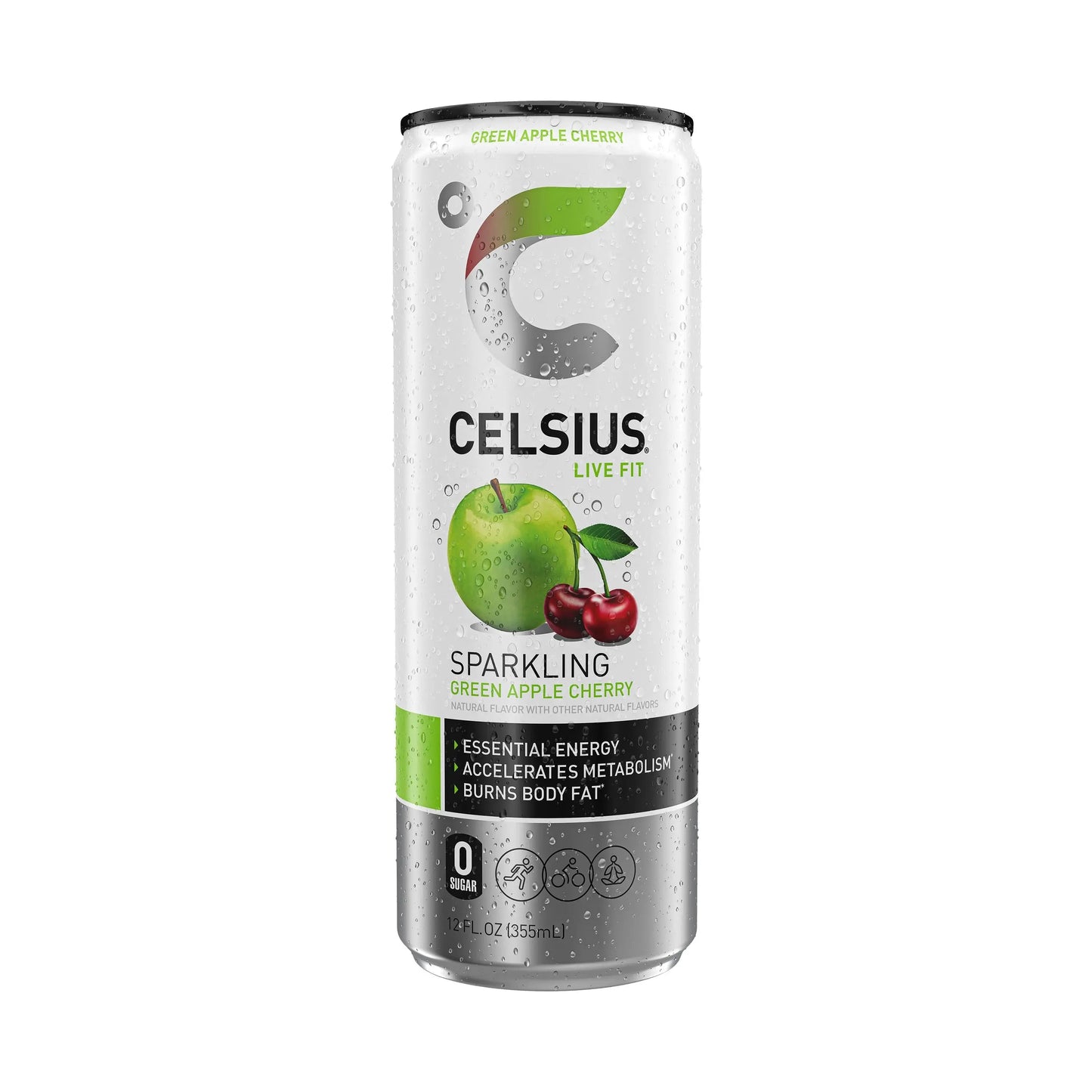 CELSIUS Green Apple Cherry 12/12 OZ