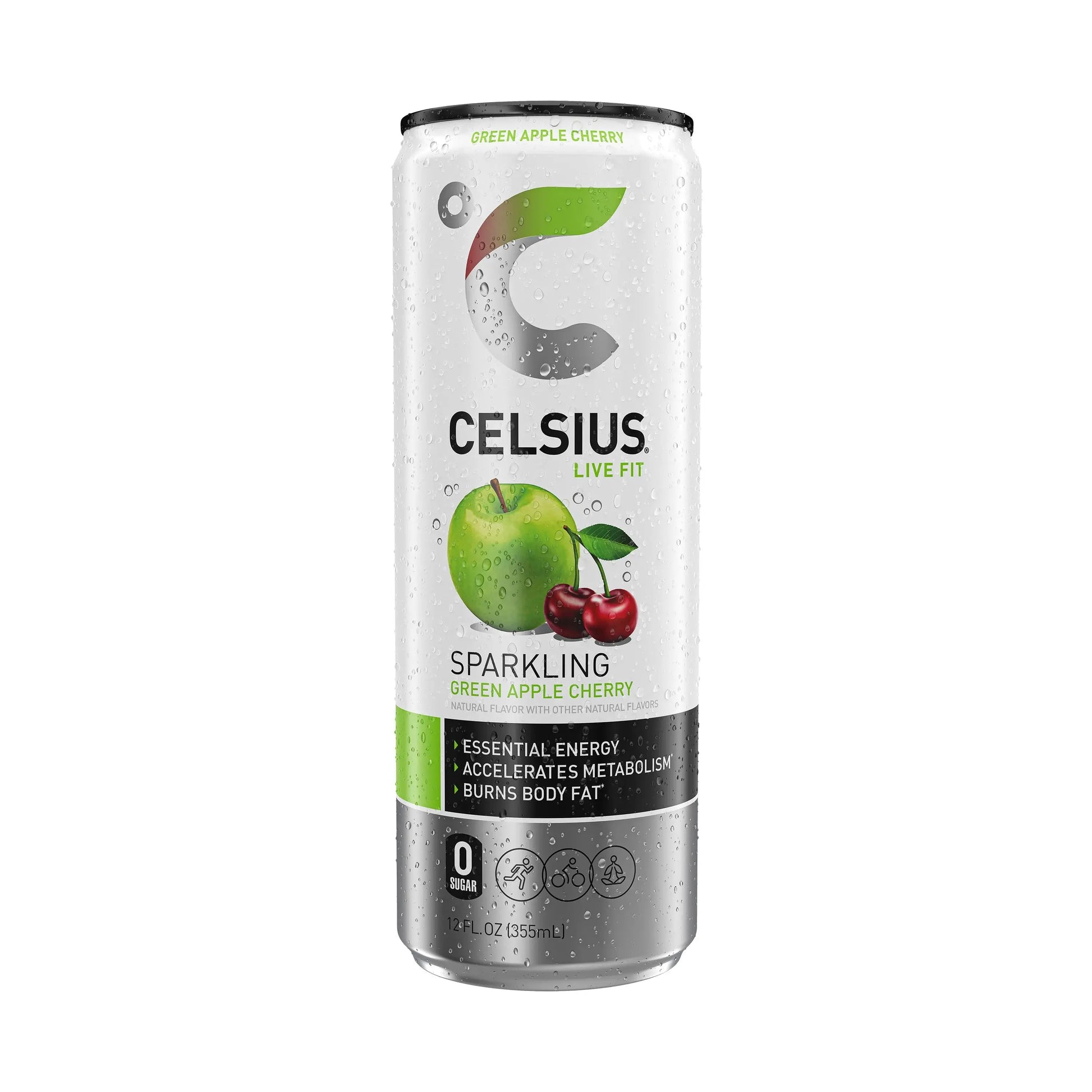 CELSIUS Green Apple Cherry 12/12 OZ