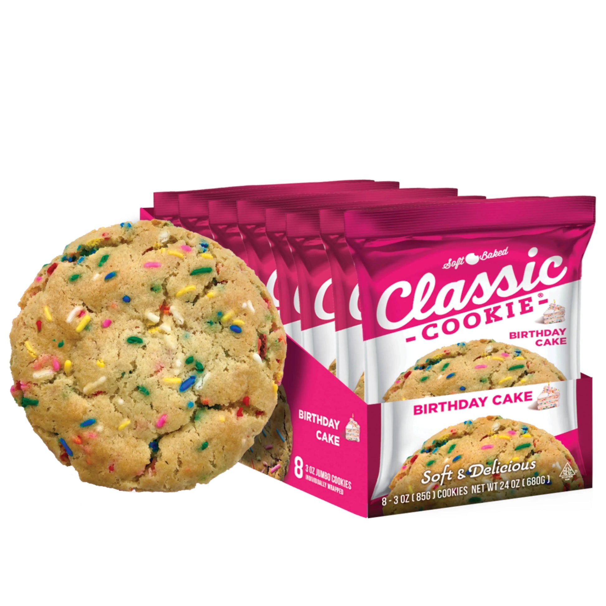 CLASSIC COOKIES BIRTHDAY CAKE 8 CT
