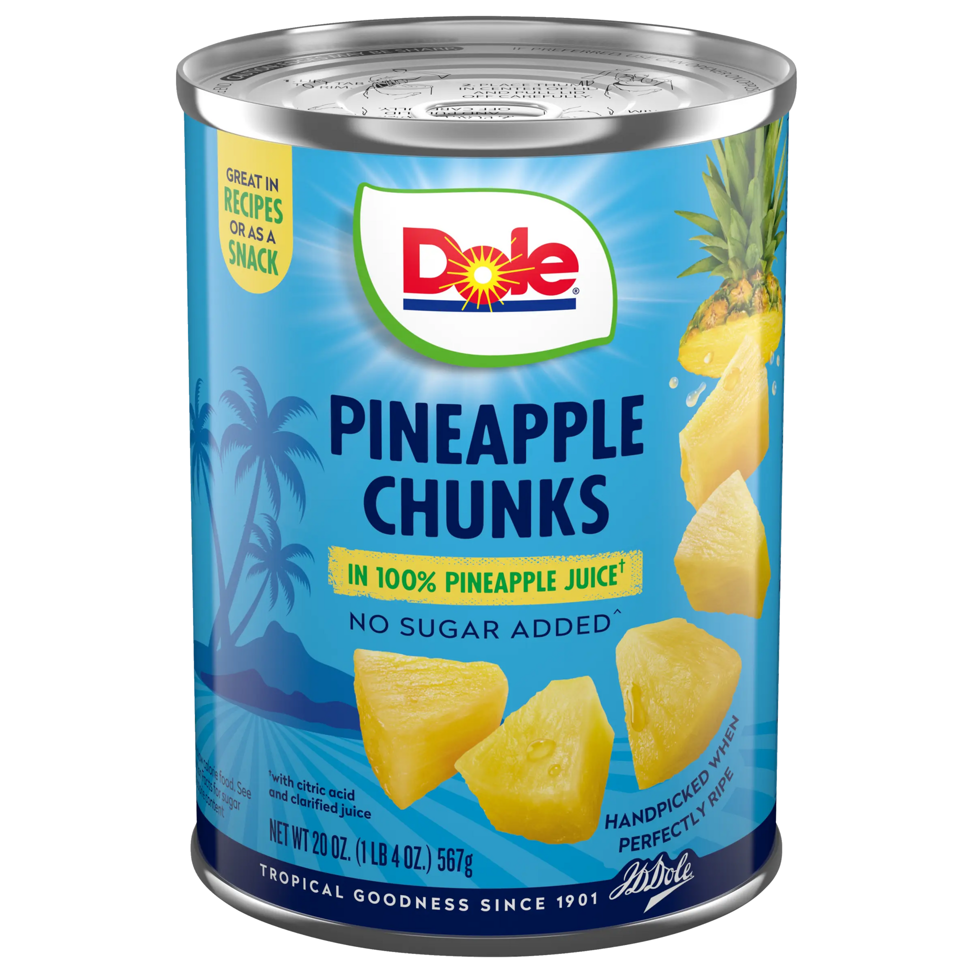 DOLE PINEAPPLE CHUNKS/JUICE 6/20 OZ - Chase Cash & Carry
