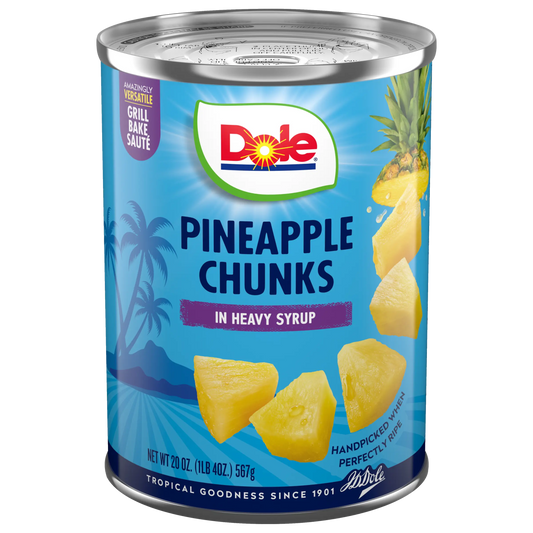 DOLE PINEAPPLE CHUNKS/SYRUP 6/20 OZ - Chase Cash & Carry