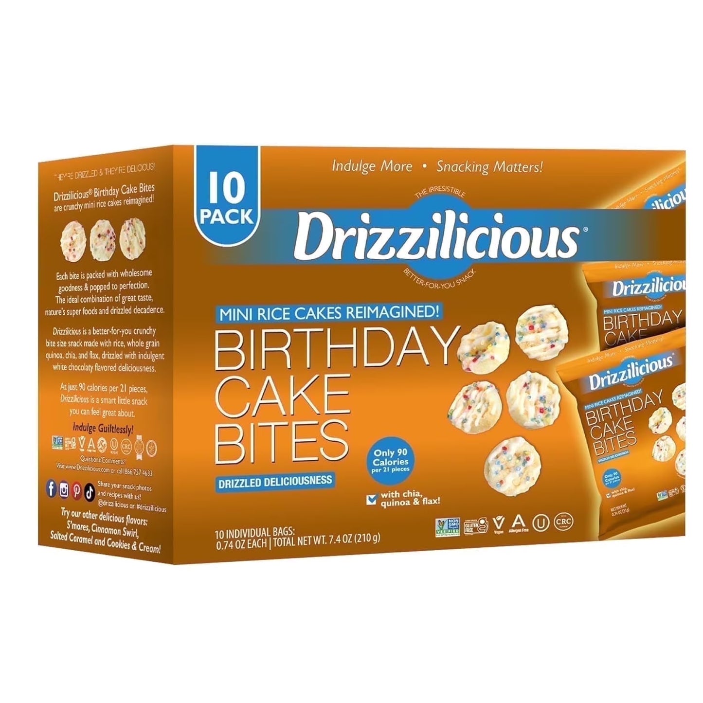 DRIZZILICIOUS 10PK BIRTHDAY CAKE