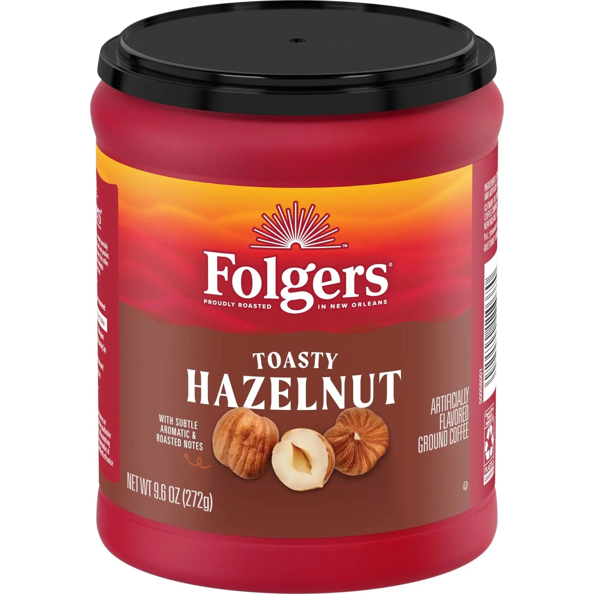 FOLGERS TOASTY HAZELNUT 6/9.6 OZ