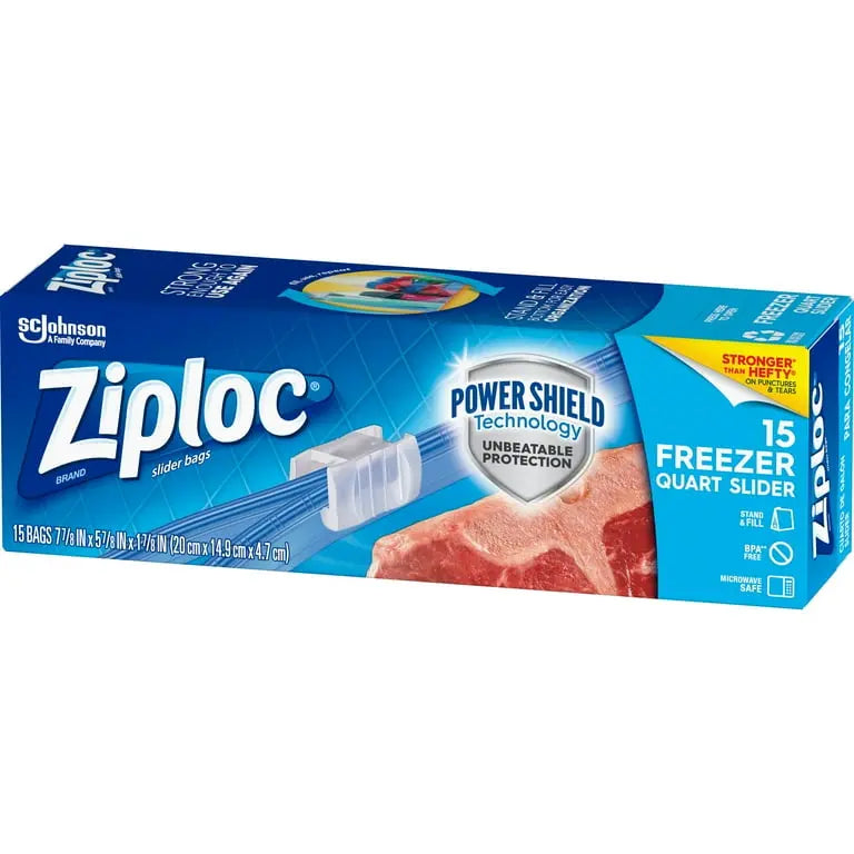 FREEZER BAGS (4QUARTS 15 BAGS) 12CT