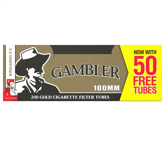 GAMBLER TUBES 4/250CT LIGHT 100MM - Chase Cash & Carry