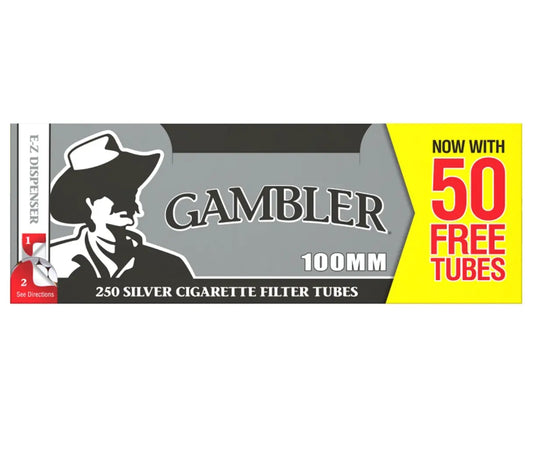 GAMBLER TUBES 4/250CT SILVER KS - Chase Cash & Carry