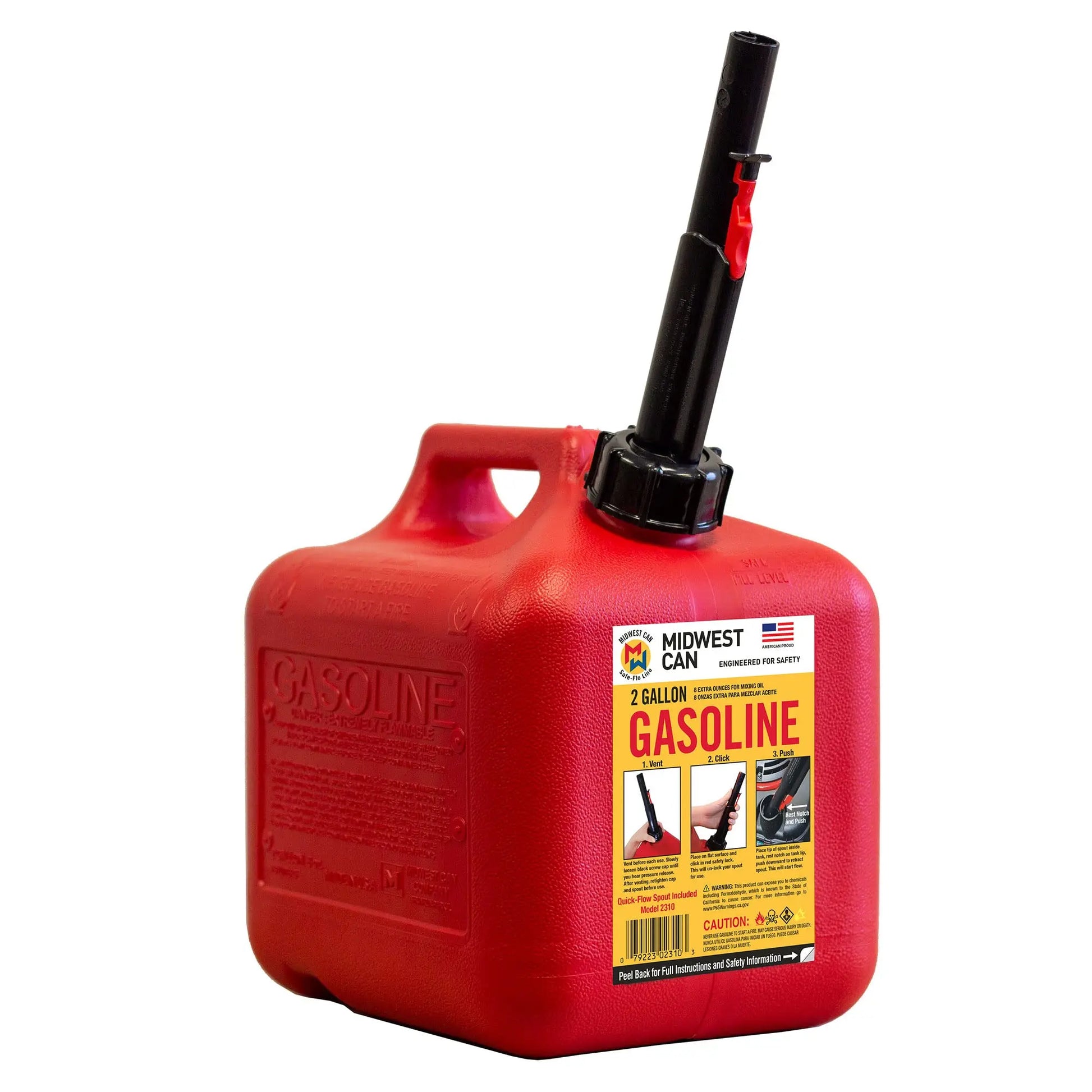 GAS CAN 2 GALLON 6 CT