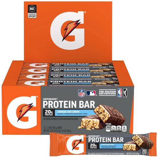 GATORADE PROTEIN BAR COOKIES N CREME 12CT
