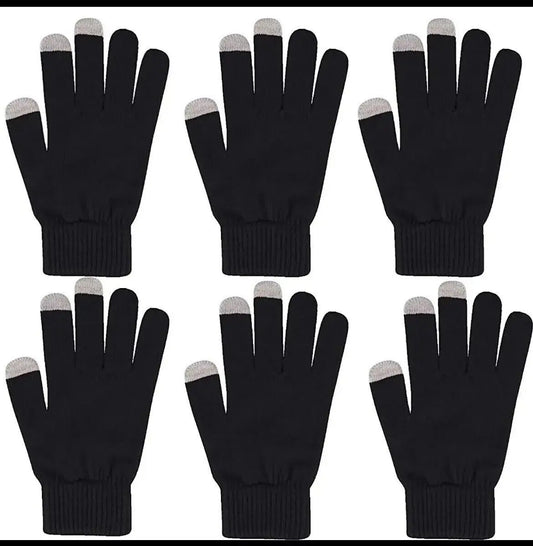 GLOVES WINTER KNIT 12CT