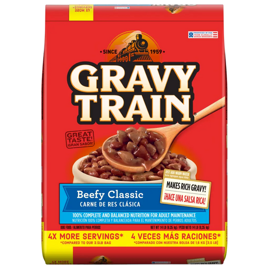 GRAVY TRAIN DOG FOOD 4/4LB