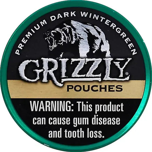GRIZZLY POUCH DARK WINTERGREEN 5CT