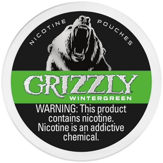 GRIZZLY POUCH WINTERGREEN 7MG 5CT