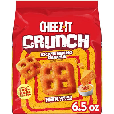 CHEEZ-IT KICKEN NACHO CHEEZE 6CT