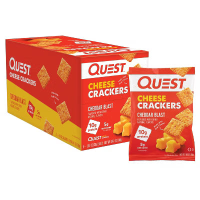 Quest Cheese Crackers Cheddar Blast 8CT - Chase Cash & Carry