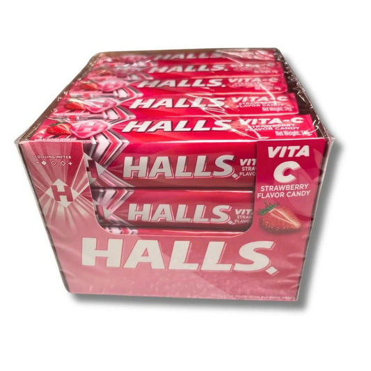 HALLS VITA C STRAWBERRY 20CT