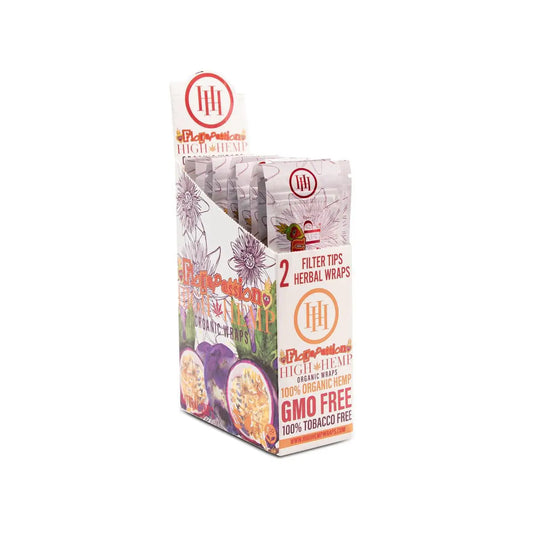HIGH HEMP WRAPS FLORA PASSION FRUIT 25/2PKS