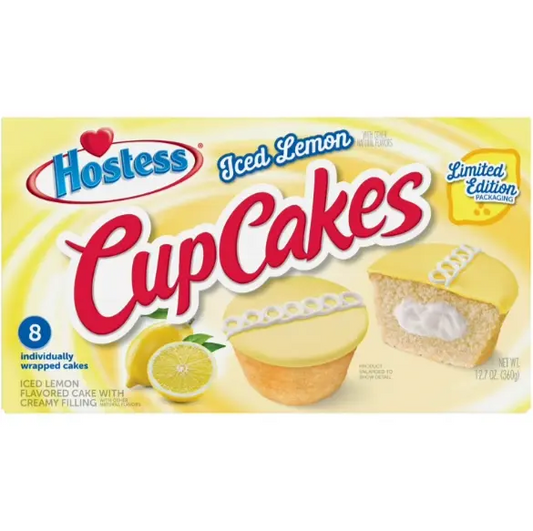 HOSTESS ICED LEMON CUPCAKE 6CT