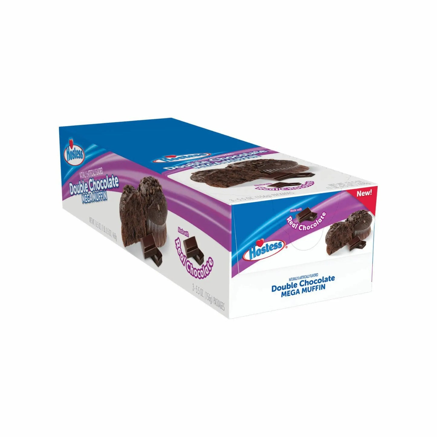 HOSTESS MUFFINS DBL CHOC 3CT