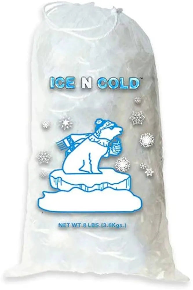 ICE BAGS DRAW STRING 8 LB 400CT
