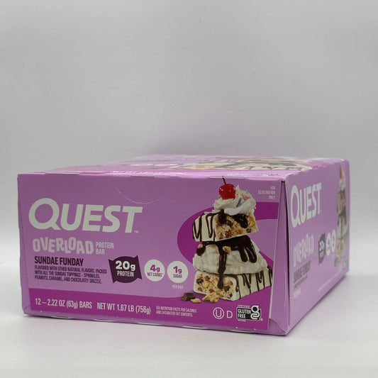 Quest Bar Overload Sundae Funday 12CT - Chase Cash & Carry