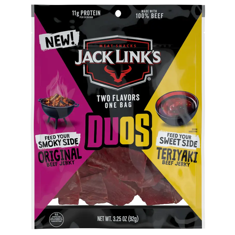 JK BAGS DUOS ORIGINAL TERIYAKI 8/3.25 OZ