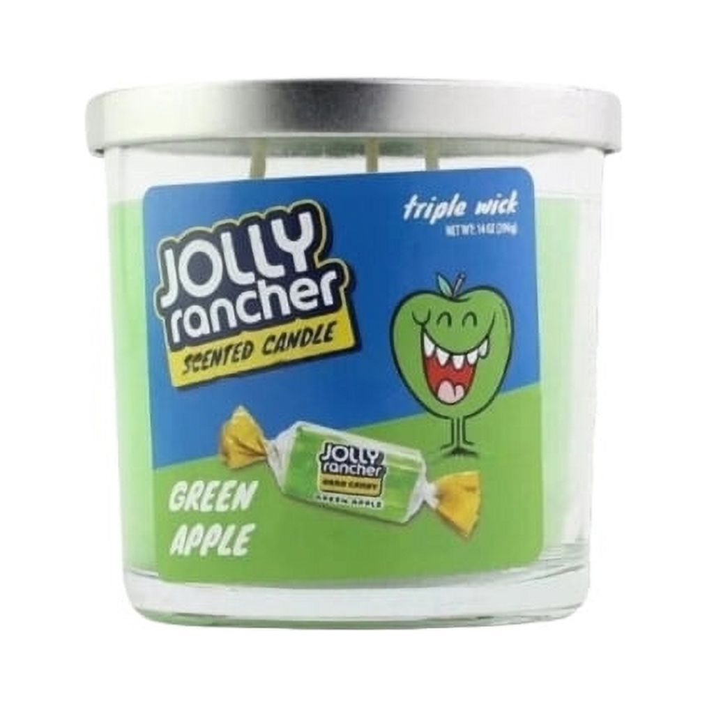 JOLLY RANCHER GREEN APPLE CANDLE 14OZ/4CT