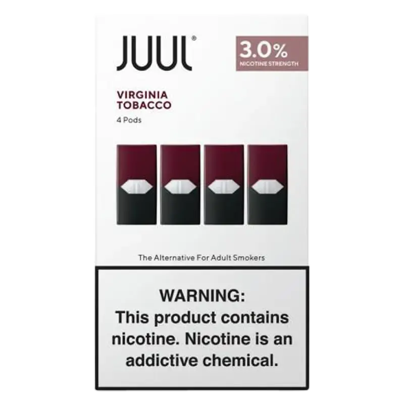 JUUL CARTRIDGES VIRGINIA 3%(FINAL SALE)