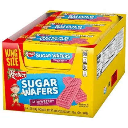 KEEBLER SUGAR WAFERS STRAWB 9CT
