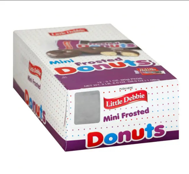 LD CHOCOLATE MINI DONUTS 12 CT