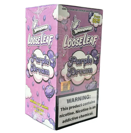LOOSE LEAF PP$2.99 PURPLE 20/2PK ( FINAL SALE)