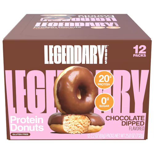 LEGENDARY CHOC DIPPED DONUTS 12CT