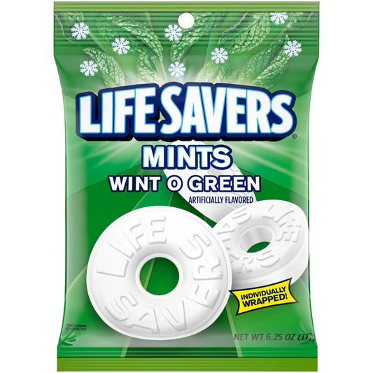 PEG LIFESAVER WINT-O-GREEN 6/6OZ  