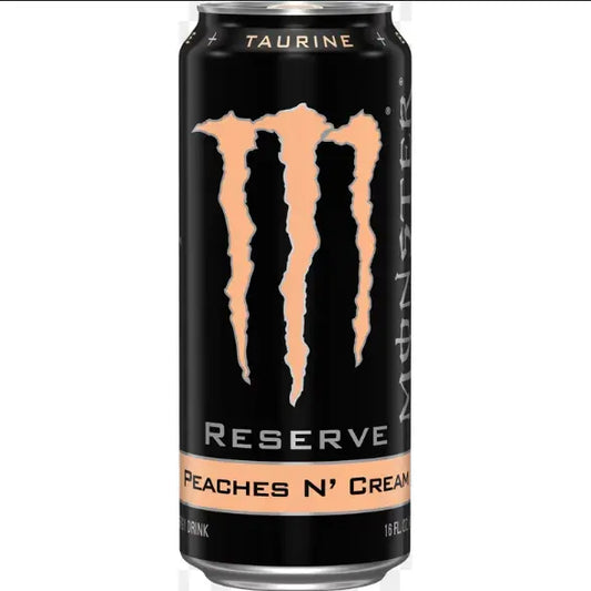 MONSTER ENERGY Peaches N Crème 16 OZ - Chase Cash & Carry