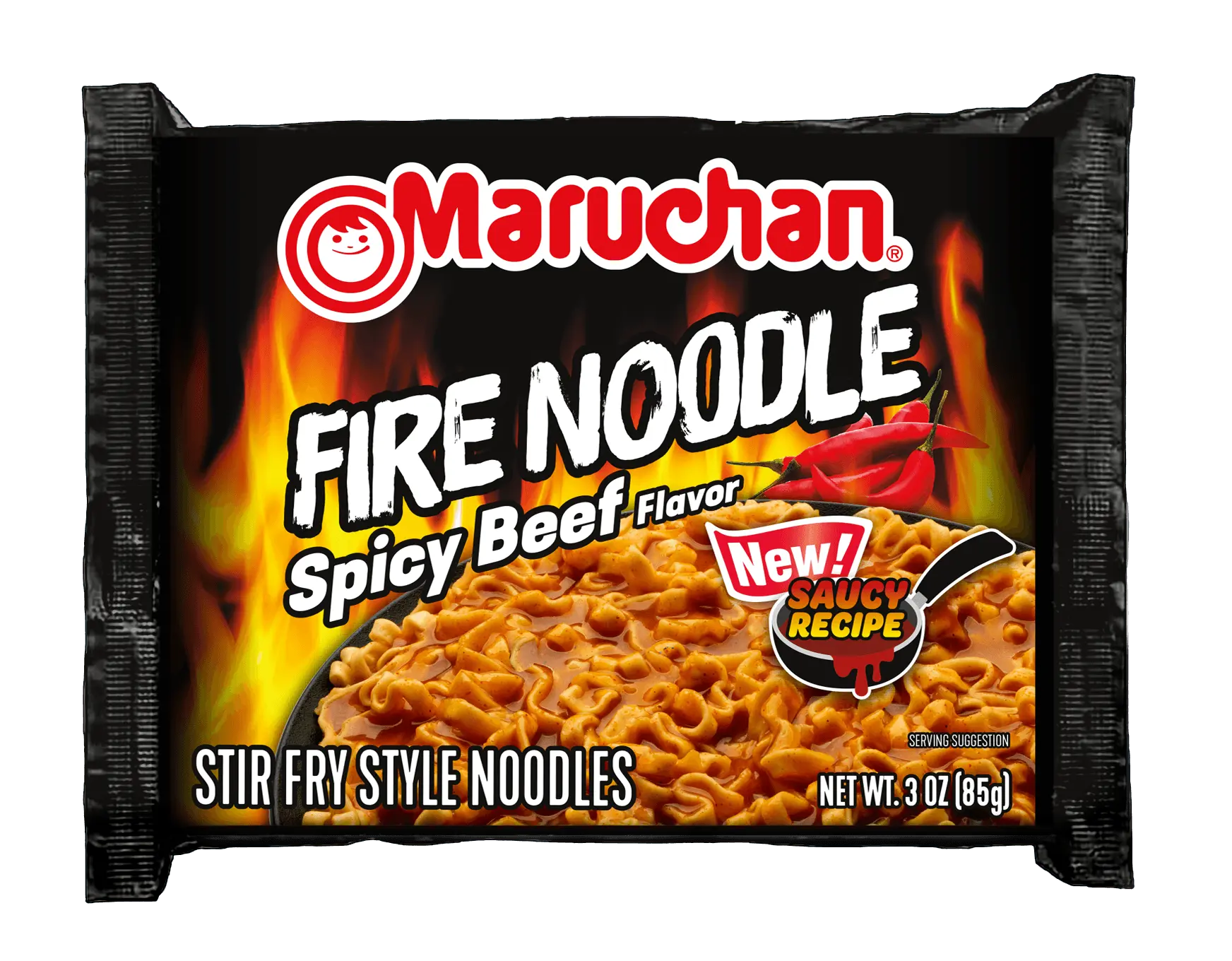 MRCHN RAMEN FIRE SPICY BEEF 3 OZ