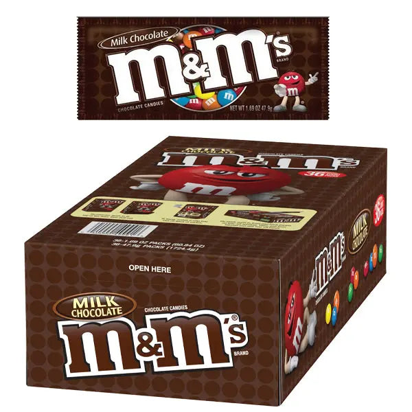 M & M MILK CHOCOLATE 36CT