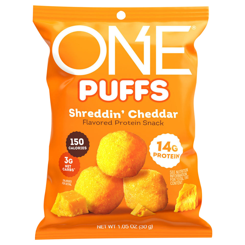 ONE PUFFS SHREDDIN CHEDDAR 10 CT