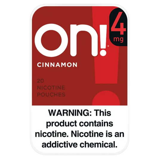 ON! CINNAMON 4MG NICOTINE POUCHES 5CT