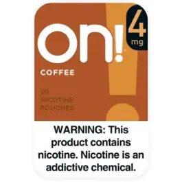 ON! COFFEE 4MG NICOTINE POUCHES 5CT