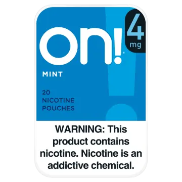 ON! MINT 4MG NICOTINE POUCHES 5CT