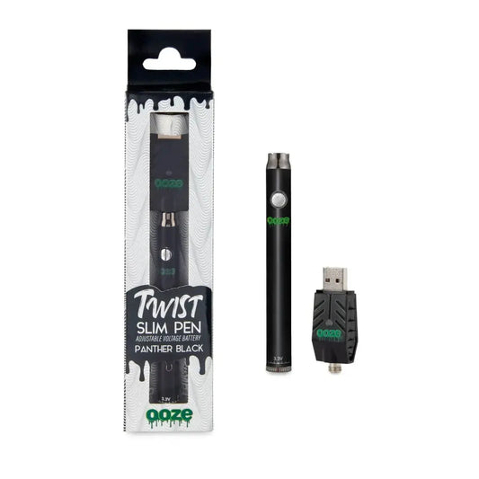 OOZE SLIM BLACK PEN TWIST BATTERY