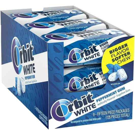 ORBIT WHITE SOFT CHEWS PEPPERMINT 9 CT  
