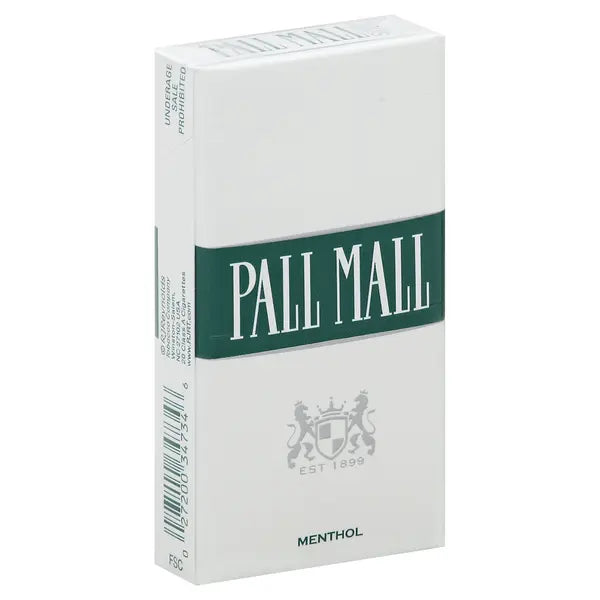 PALL MALL MENTHOL WHITE BOX 100