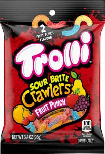 PEG TROLLI SOUR BRITE CRAWLERS PUNCH 6/4.25OZ