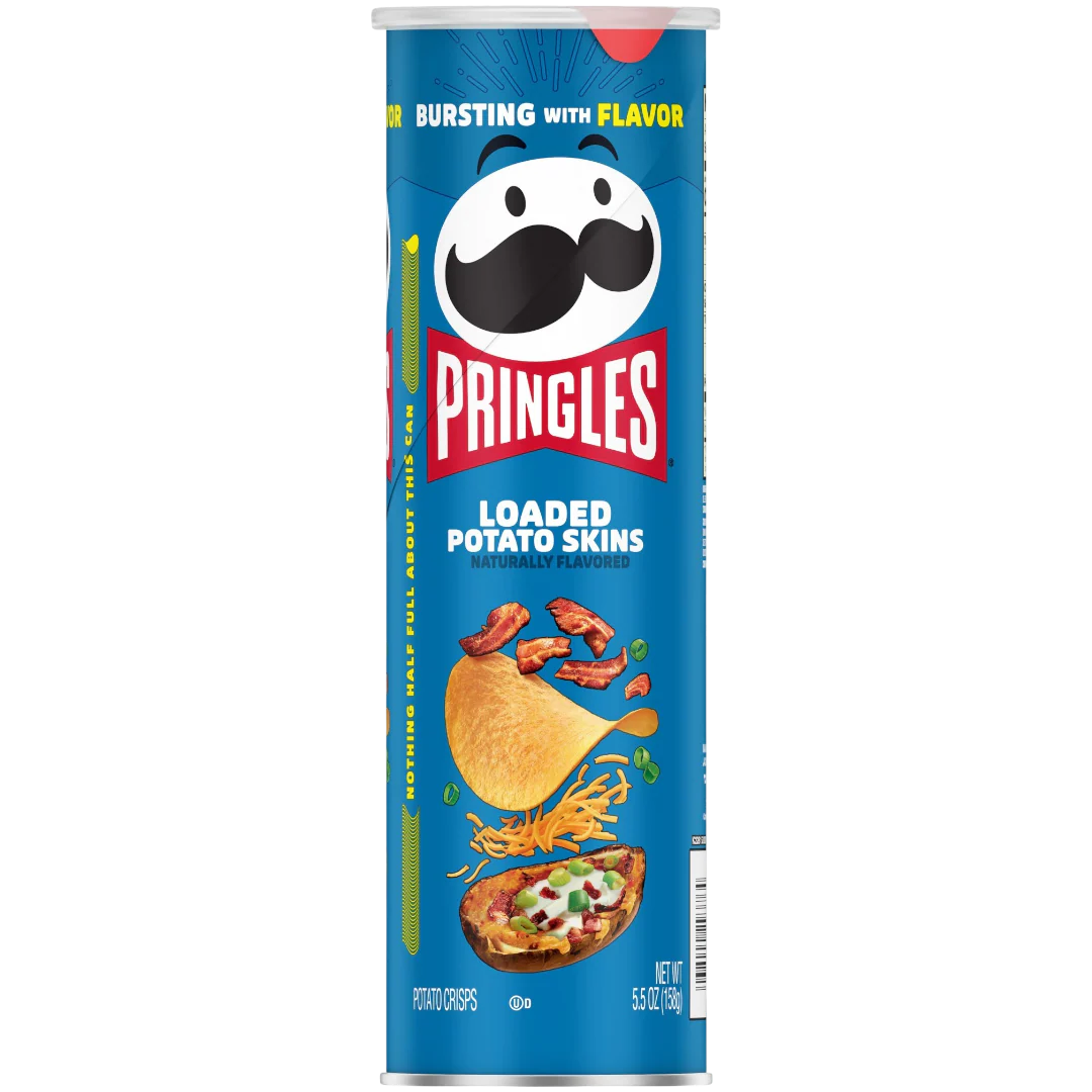 PRINGLES LARGE LOADED POTATO SKINS 7CT