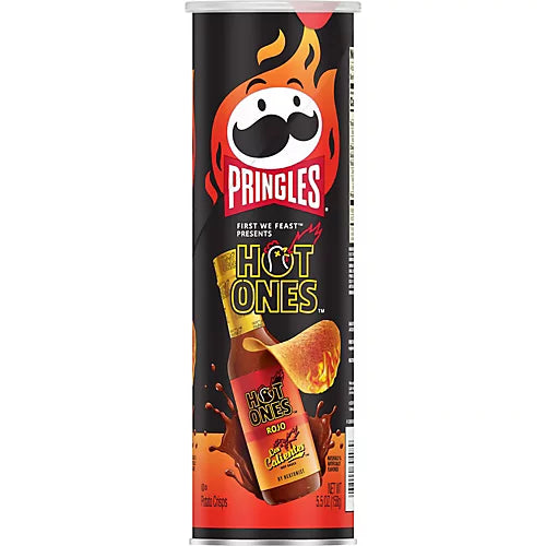 PRINGLES LARGE HOT ONES ROJO 7CT